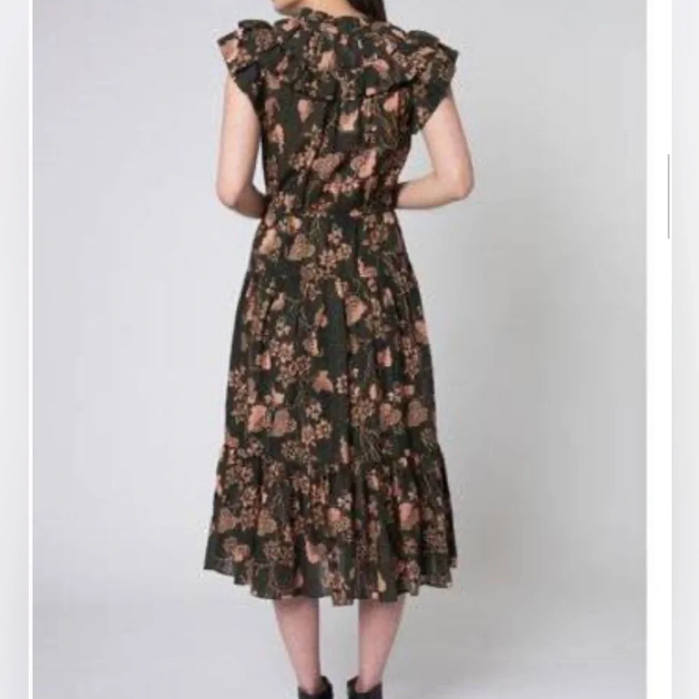 Ulla Johnson Romina Midi Dress in Balsam Sz 8 - Picture 3 of 5